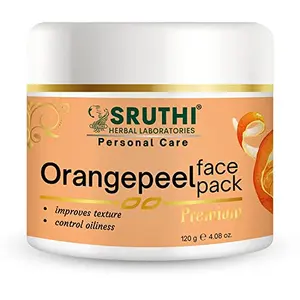 Sruthi Herbal Orange Face Pack| Enriched with Orange Extract| Keep Face Fresh And Wrinkle Free | 100% Natural - 120g