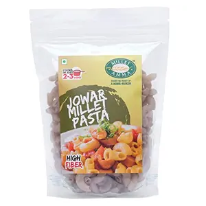 Millet Amma Jowar Millet Pasta - 360 Gms | (Pack of 2 - Each 180 Gms) | Easy & Ready to Cook | Zero Maida & 100% Vegan | Best Choice for Instant Breakfast & Dinner