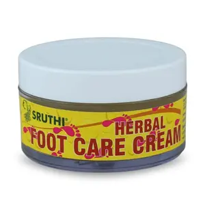 Sruthi Herbal Herbal Foot Care Cream 50g I For Rough Dry and Cracked Heel Feet Cream For Heel Repair With Benefits Of AleoVera Turmeric & Bees Wax