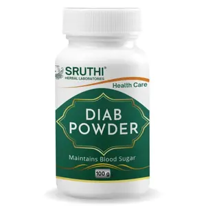 Sruthi Herbal Powder | 100% Natural & Ayurvedic Powder | Increase Action | Control | Stimulate Absorption & Sugar Level Control | Pack of 1 (100 gms)