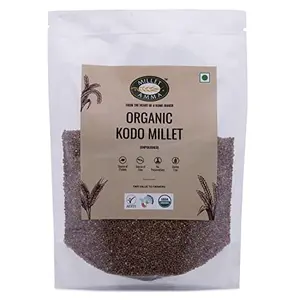 Millet Amma Organic Kodo Millet | 1 Kg | Unpolished Millet Grains | Rich in Fiber B Complex Vitamins & Essential Amino Acids | Low GI | 100% Vegan & Free