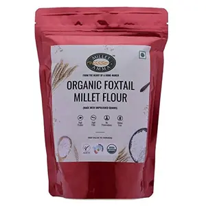 Millet Amma Organic Foxtail Millet Flour | 1 Kg | Made with Unpolished Millet | Suitable for Multiple Millet Recipes (Pongal Dhokla Porridge) | High Fiber & Rich in Iron