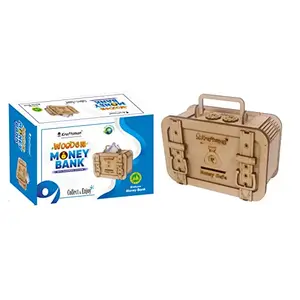 Kraftsman Wooden Money Banks for and Adults (Briefcase Style)