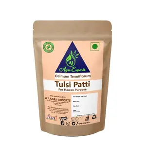 AJ AGRI EXPORTS Tulsi Patti Havan Ke Liye - Tulsi Patta For Hawan - Tulsi Leaves Dried For Holy Ritu- Ocimum Tenuiorum  (100Gram)