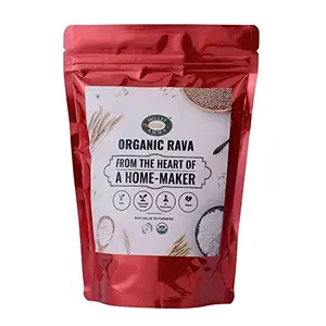 Millet Amma Organic Jowar Millet Rava | Stone Ground | 1Kg ( 500g x 2 Packs) | Great Healthy Breakfast and Diet Food | Helps for Management | Rich In Calcium ManganeseProtein Fibre and Copper