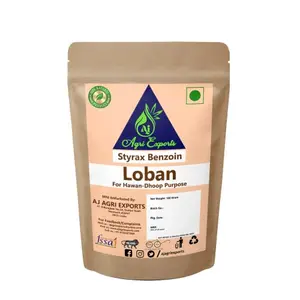 AJ AGRI EXPORTS Loban - Loban For Dhoop - Dhup Loban - Lobhan - Luban - Loban For Hawan - Styrax Benzoin (100Gram)