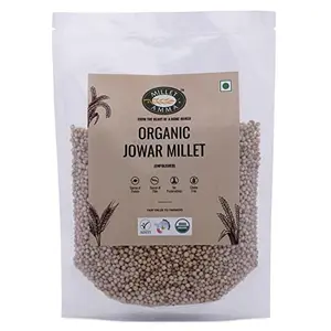 Millet Amma Organic Jowar Millet - 2 Kg (500g x 4 Packs) | Unpolished Millet Grains | ( Sorghum  Jonna  Jola  Cholam ) | Healthy & High Fiber  | Suitable for Multiple Millet Recipes | 100% Vegan