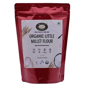 Millet Amma Organic Little Millet Flour | 1 Kg (500g x 2 Packs) | Made with Unpolished Millet Grains ( Kutki | Samai | Same | Samalu ) | Suitable for Multiple Millet Recipes | 100% Vegan & | Rice in Proteins