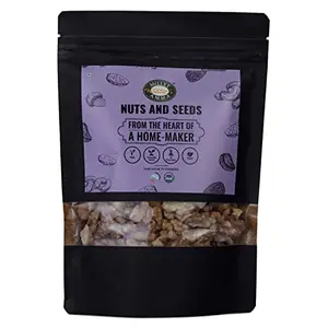 Millet Amma Organic Walnuts - 250gm | Contain Polyunsaturated Fatty Acids | 100% Vegan & | Suitable to Mix Them in Multiple Recipes (Salads Cereal Use Them While Baking) | Health Snack