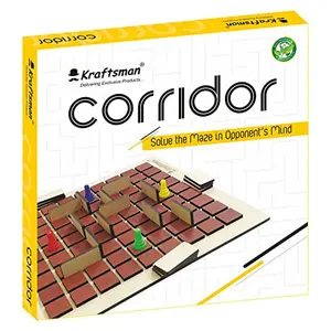 Kraftsman Wooden Corridor Board Game | 2-4 Players Board Game for All Age Groups | Real-time Maze Game