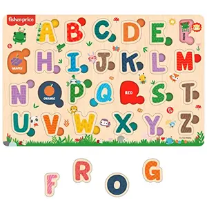 Fisher Price Wooden Alphabets Montessori Educational Pre-School Puzzle Toy for 