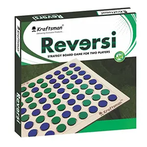 Kraftsman Wooden Reversi Board Game | 2 Players Board Game for All Age Groups