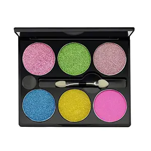 GlamGals HOLLYWOOD-U.S.A 6 Color Diamond Eye shadow Kit
