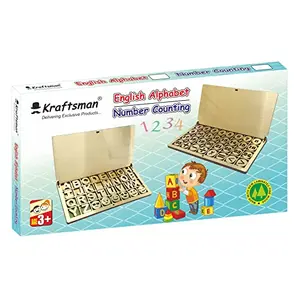 Kraftsman Wooden Portable Learning Game | Educational Toys | Montessori Games (Maths Number Counting)