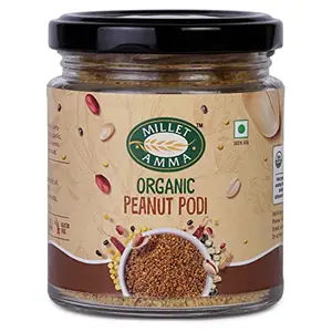 Millet Amma Peanut Podi 100 gm - Pack of 2 Nutty and Nutritious Podi Contains Peanuts Dry Red Chilis Curry Leaves and Urad Dal Source of Protein Healthy fats and MinerGood with Dosa and Idlis