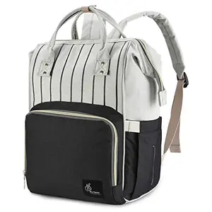 R for Rabbit Caramello Kid Diaper Bag for Mother Waterproof Large Capacity Maternity Backpack for Travel (Black)