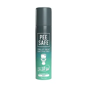 PEESAFE Toilet Seat Sanitizer Spray (75 ml) - Mint  The of UTI & Other Infections Kills 99.9% Germs & Travel Friendly | Anti Odour Deodorizer