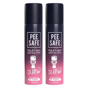 PEESAFE Toilet Seat Sanitizer Spray - 75 ml (Floral)