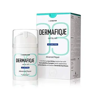 Dermafique Advanced Repair Night Cream 50 g - For All Skin Types - Contains Niacinamide and Pro-Vitamin E- Night Cream For Glowing Skin - Dermatologist Tested