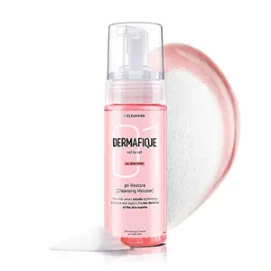 Dermafique - pH Restore Cleansing Mousse 150 ml - for All Skin Types - Ultra-Mild Foaming Face Wash- for Gentle Cleansing and Hydration - SLES-free - Dermatologist Tested
