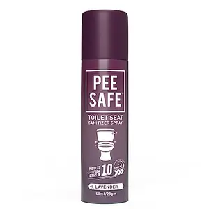 Pee Safe Toilet Seat Sanitizer Spray 50ml - Lavender | The Of UTI & Other Infections | Kills 99.9% Germs & Travel Friendly | Anti Odour Deodorizer
