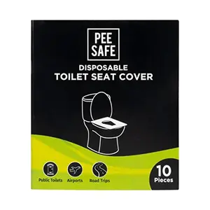 Pee Safe Disposable Toilet Seat Covers | Protects Against Germs | The Of UTI | For Public Toilets | Travel-Friendly | Environment Friendly | Pack Of 10