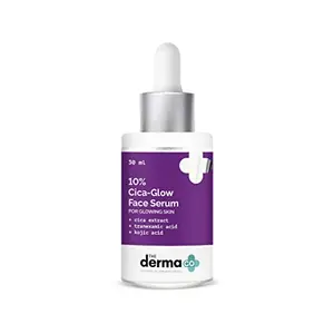 The Derma Co 10% Cica Glow Face Serum with Tranexamic Acid & Kojic Acid for Glowing Skin - 30ml