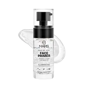 MARS Primer for Face Makeup For All Skin Types | Perfectly Blurs Pores Wrinkles and Fine Lines | Oil Control | LightTexture | 30ml