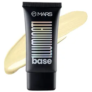 MARS Illuminati Base Dewy Primer with Highlighter | Glowy Dewy Primer for Face Makeup | Natural Finish (45ml) (GOLD)
