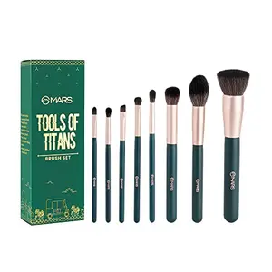 MARS Tools of Titan Brush Set of 8 | Face Makeup Brush Set with Ultra Soft Bristles (PACK OF 8)