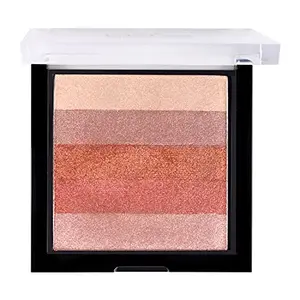MARS 5 Shades in 1 Brick Highlighter Palette | Blush Topper for Face Makeup | Compact size (7.5g) (Shade-03)