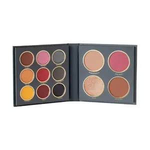 MARS The City ise Makeup Kit | Highly Pigmented and Blendable | 9 Eyeshadow Palette with 1 Highlighter Blusher Bronzer & Compact Powder each (16.0 gm) (04-Kolkata)