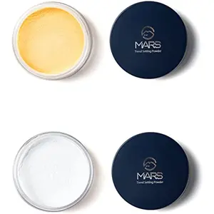 MARS Trend Setting Ultra Fine Matte Loose Powder Compact (Banana+Matte translucent 24 g)