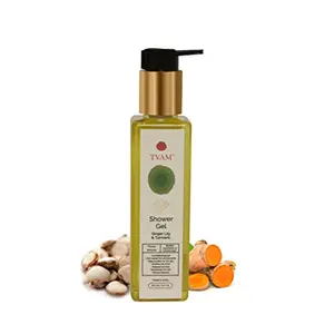 TVAM Organic Aromatherapy Shower Gel | Ginger Lily Turmeric | Sulphate-free Silicone-Free - 200ml