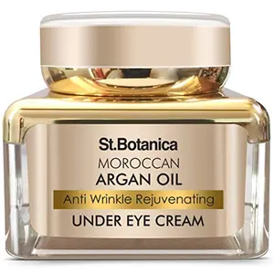 St.Botanica Argan Oil Under Eye Cream 30g with Moroccan Argan Oil that Skin Aging Fine Lines & Dark Circles | No Parabens & Sulphates | Cruelty Free