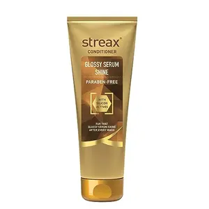 Streax Gy Serum Shine Conditioner| With Silicon Actives| |Gy Hair With Every Wash| 240 ml transparent
