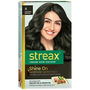 Streax Cream Hair Color 120ml - Natural Brown