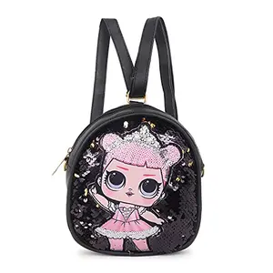 Aashiya Trades Black Girls Glitter Sequins Messenger Sling bag/Backpack Crossbody Shoulder Bag for girls