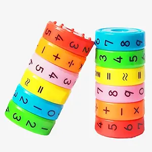 Anzailala Magnetic Math Toy Magnetic Arithmetic Learning Toy Cylinder Numbers Toys Magnetic Blocks for (Pack of 1)