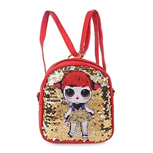 Aashiya Trades Girls Glitter Sequins Messenger Sling bag/ Backpack Crossbody Shoulder Bag for girls