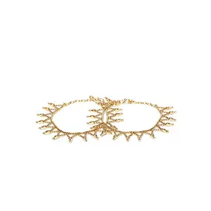 Priyaasi Golden ColorUnique Anklet for Women & Girls