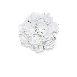 Priyaasi White Flowers Hair Accessory Set for Women and Girls