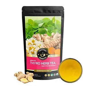 TEACURRY Thyro Herbal Tea - 15 Pyramid Tea Bags |  Tea - Helps in balancing TSH T3 T4 levels Manage s |  Diet Tea | 100% Natural Tea for 