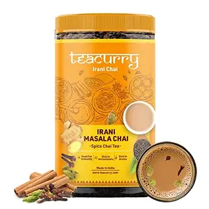 TEACURRY Irani Masala Chai (100 Grams 35 Cups) - Exotic blend of CTC & spices provide relaxation