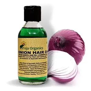 Teja Organics Onion Hair Oil I Helps in Hair Growth Hair Fall & Dandruff Control.