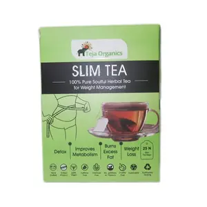 Teja Organics Slim Tea Bags Delicate Earthy Flavour Herbal Tea 25 Tea Bags