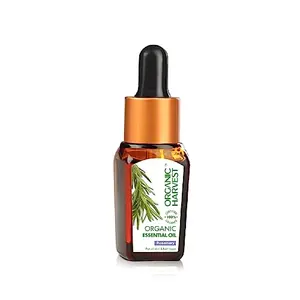 Organic Harvest Rosemary Essential Oil Lighten Dark Spots Helps in Hair Growth Pure & Undiluted Therapeutic Grade Oil Excellent for Aromatherapy100% American Certified Organic Paraben & Sulphate Free - 10ml