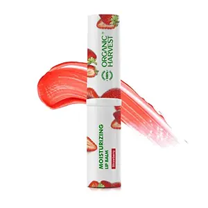 Organic Harvest Moisturizing Lip Balm: Strawberry | Lip Balm for Women & Men | 100% American Certified Organic | Sulphate & - 3g