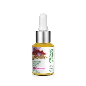 Organic Harvest Kumkumadi Radiance Face Oil: Saffron Oat Milk & Sandalwood | Facial Oil for Glowing Skin | For Women & Men | 100% Certified American Organic | Sulphate & - 30ml