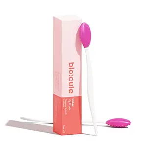 biocule Glow Lip Brush | Massage Scrub & Exfoliate Dead Skin | for Soft Plump & Glowing Lips | Double Sided Lip Brush | for Men & Women | Pack of 2